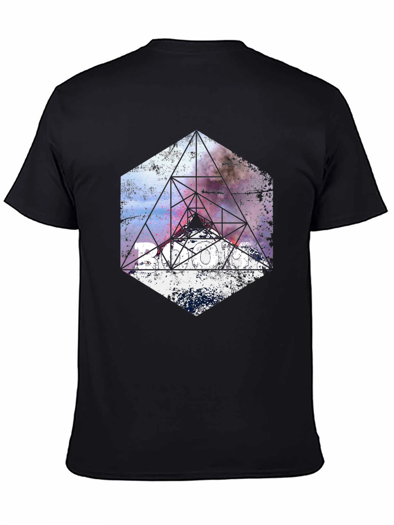 Geometric Galaxy T-Shirt - Modern Graphic Tee