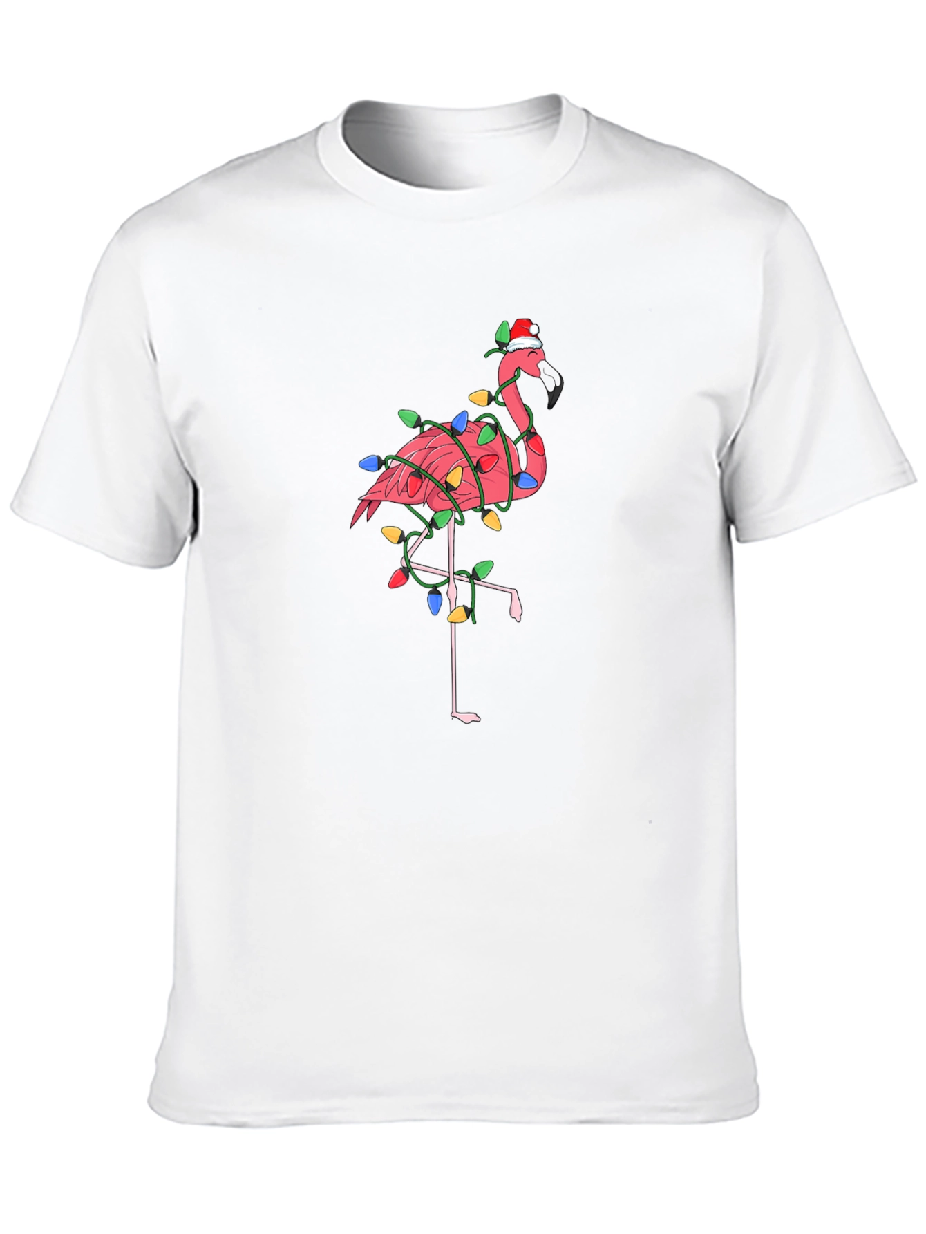 Festive Flamingo T-Shirt - Christmas Holiday Style