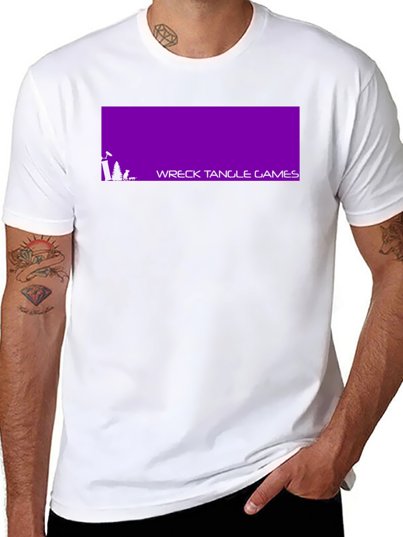 Wreck Tangle Games Black Graphic T-Shirt