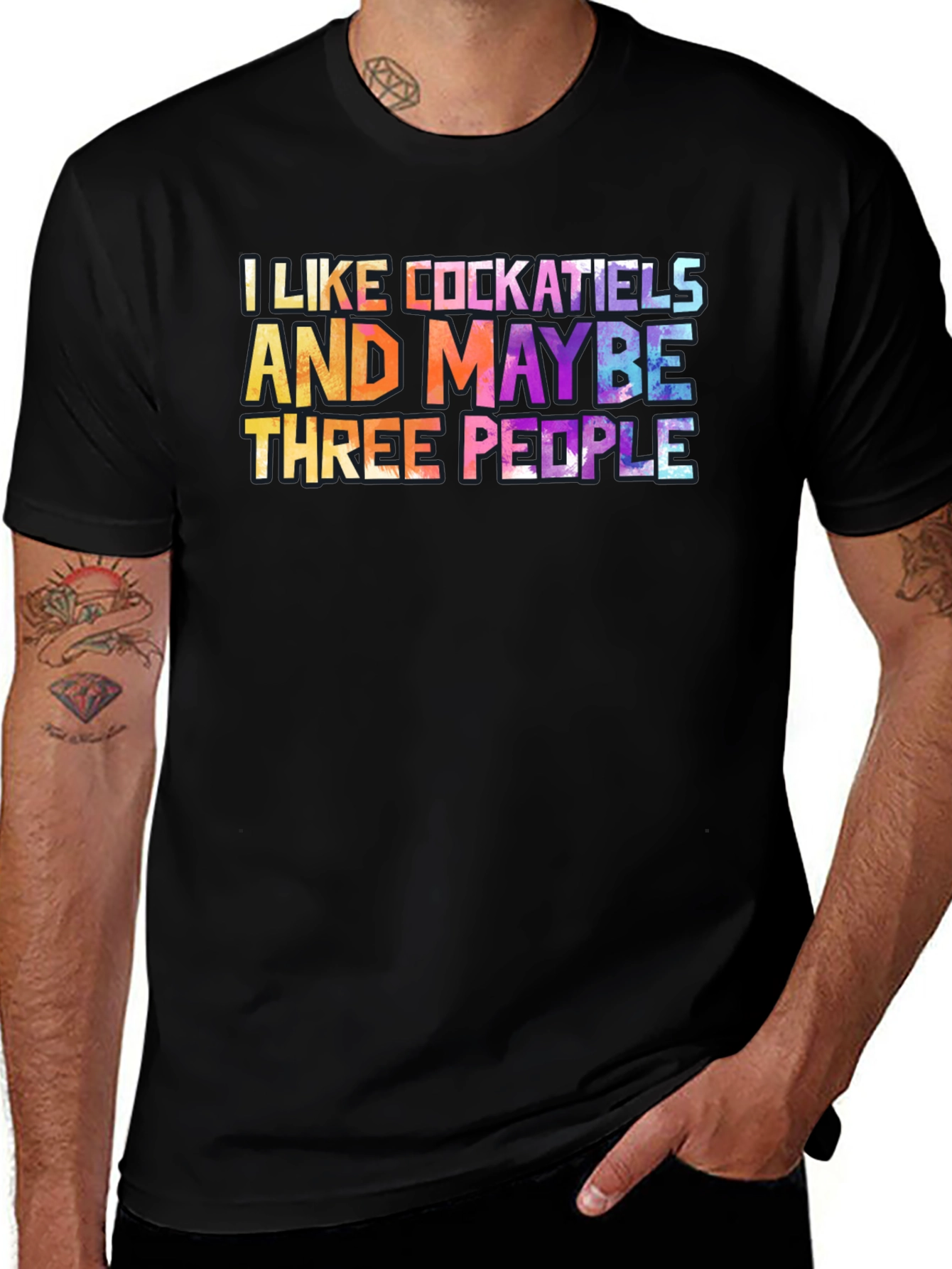 I Like Cockatiels and Maybe Three People T-Shirt