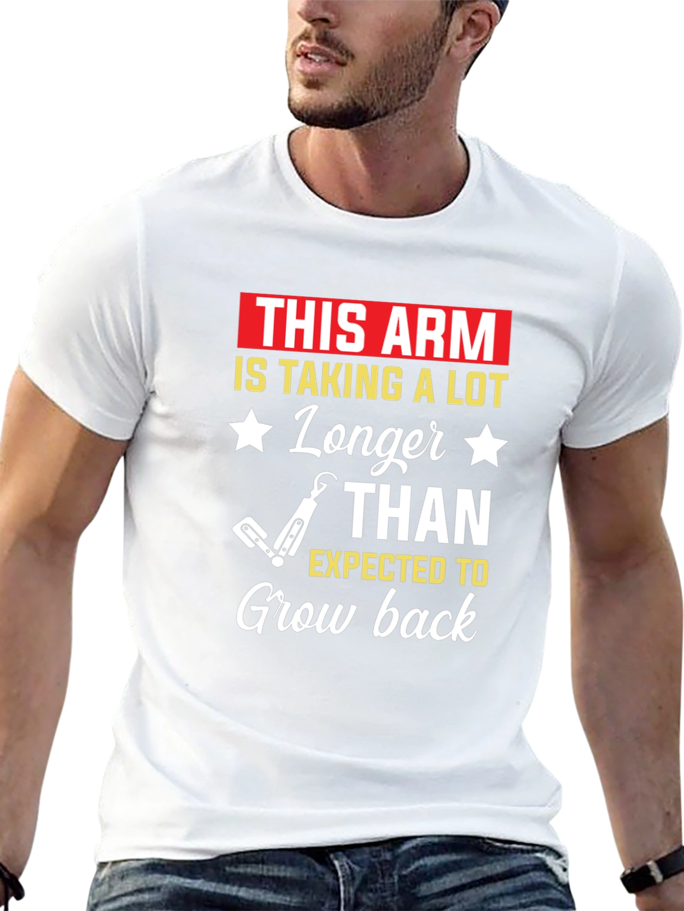 Humorous This Arm Graphic T-Shirt