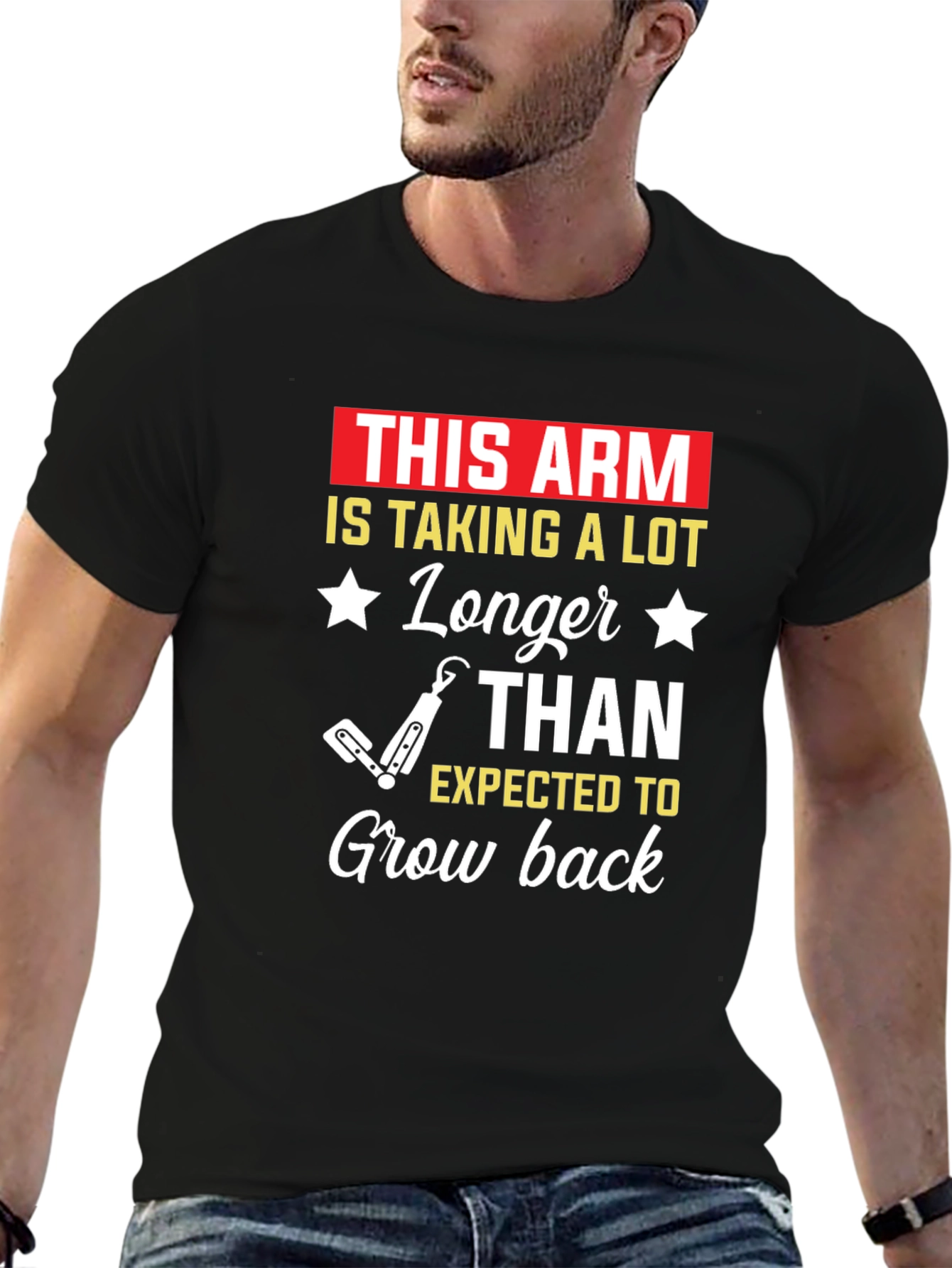 Humorous This Arm Graphic T-Shirt