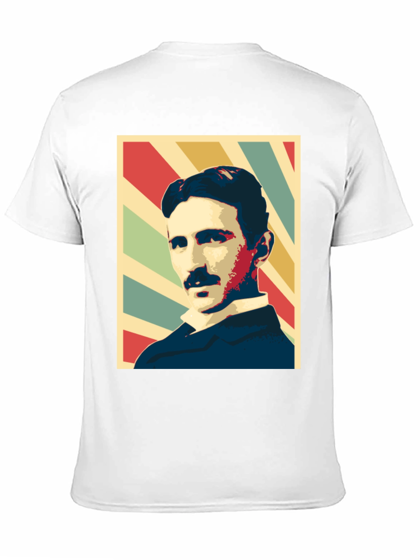 Nikola Tesla Portrait T-Shirt - Black