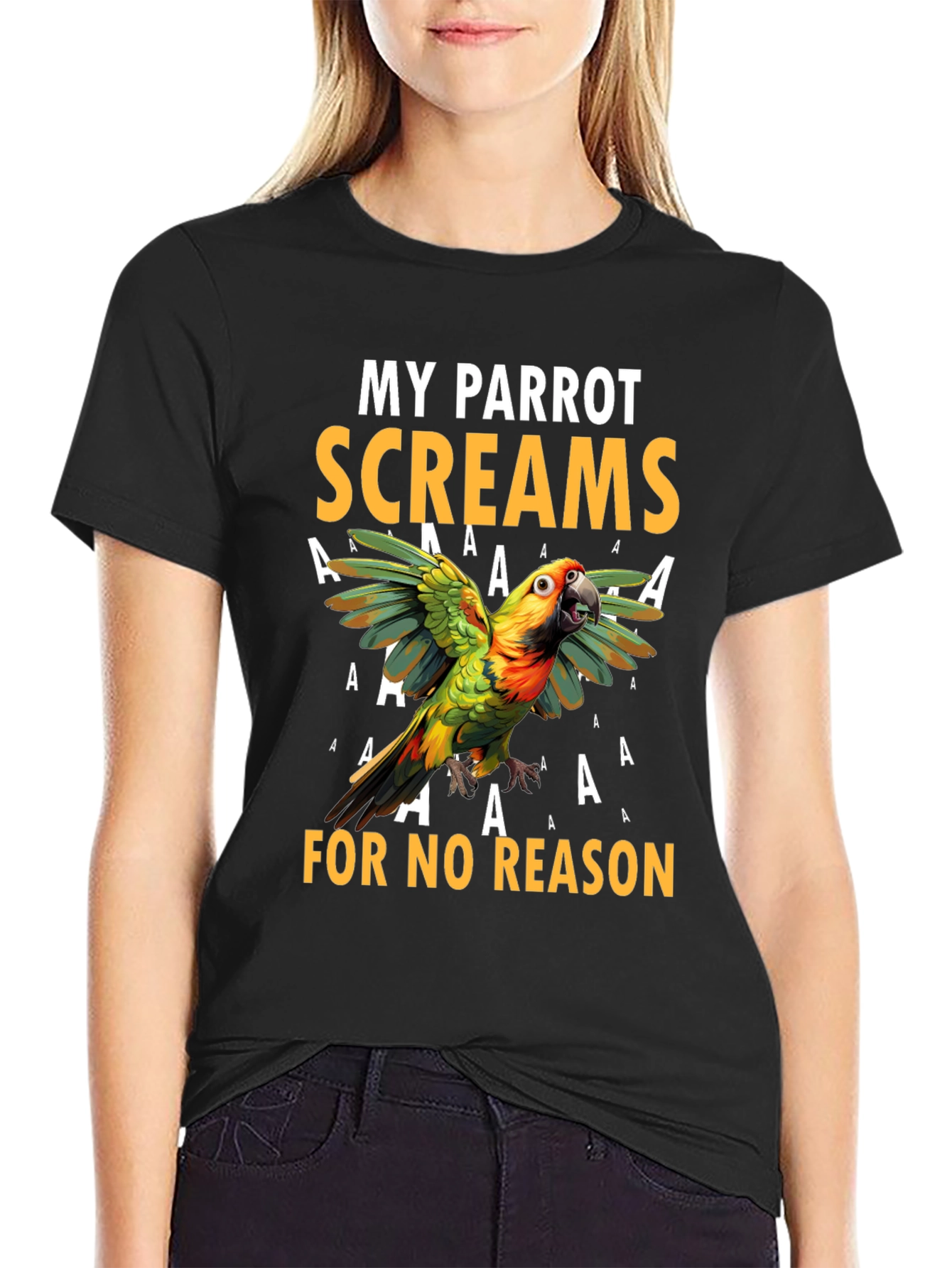 My Parrot Screams Graphic T-Shirt