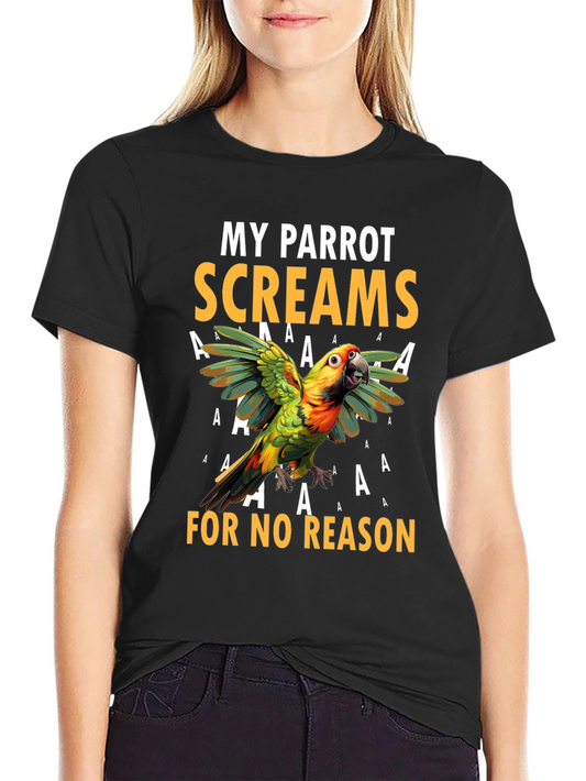 My Parrot Screams Graphic T-Shirt