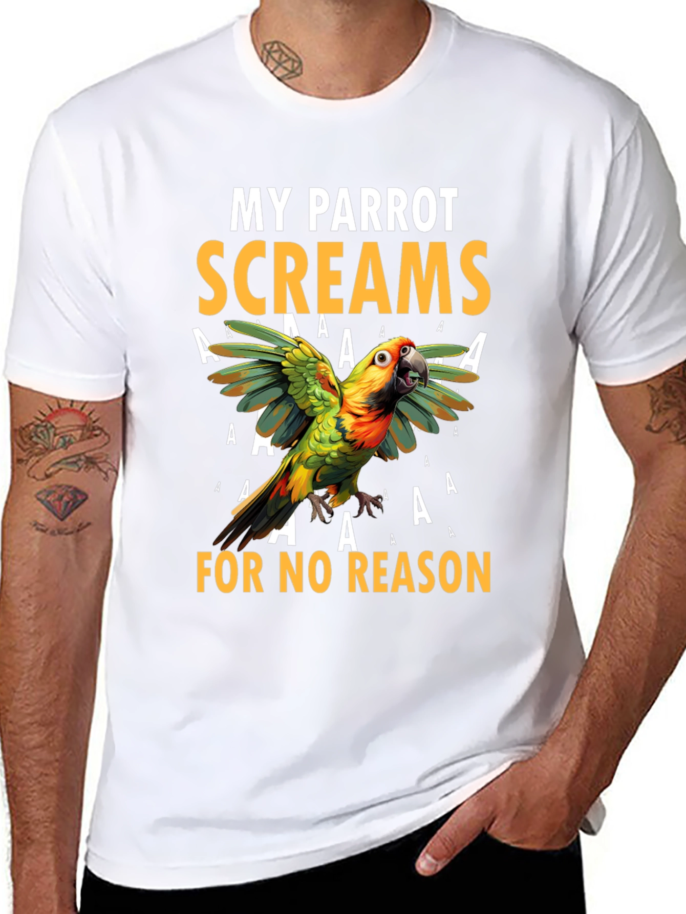 My Parrot Screams Graphic T-Shirt