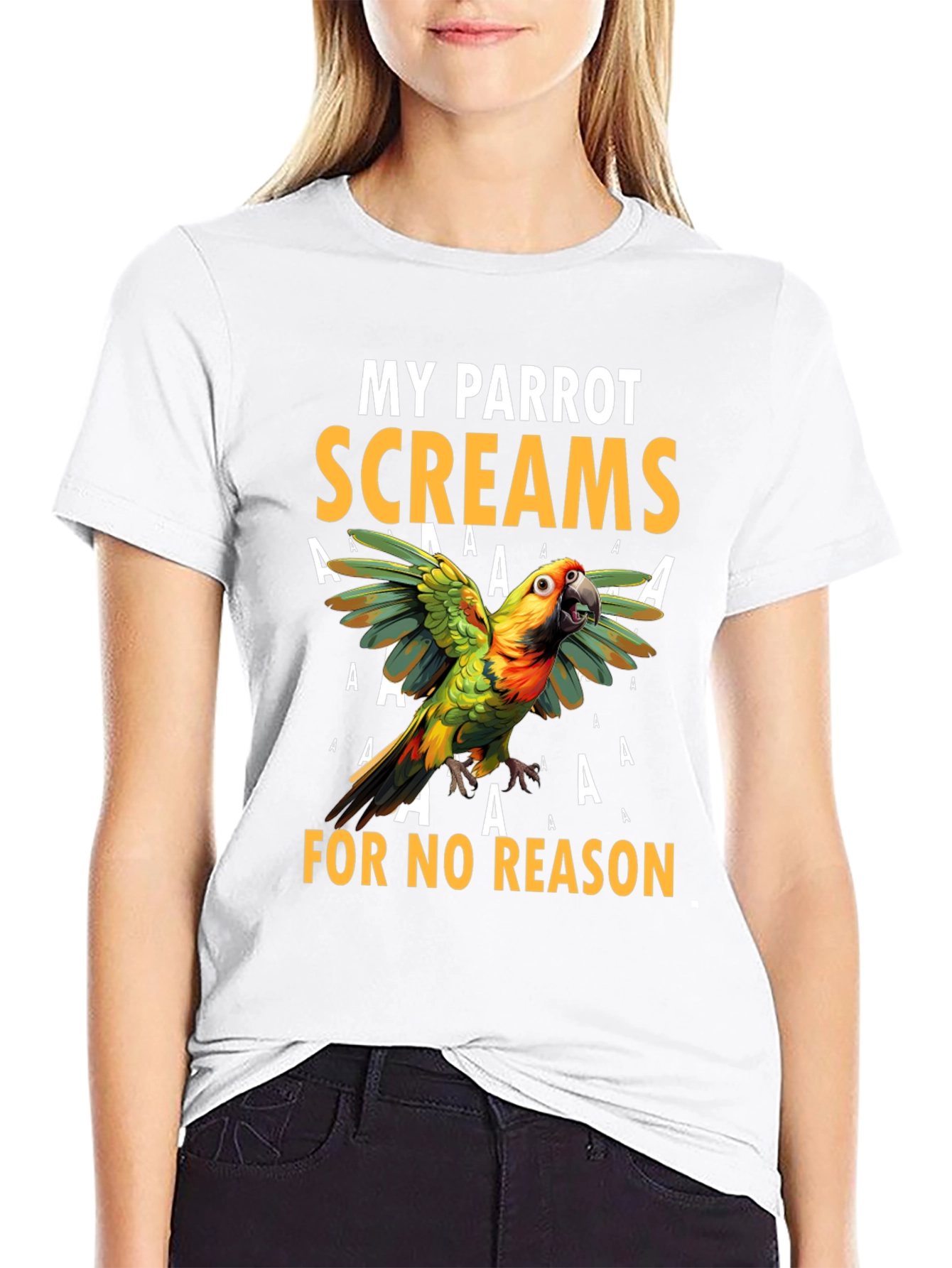 My Parrot Screams Graphic T-Shirt