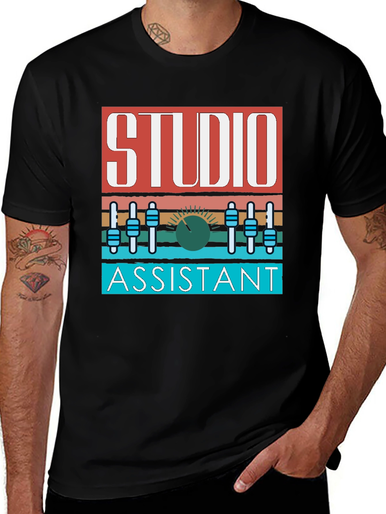 Studio Assistant Graphic Tee - Music Lovers T-Shirt