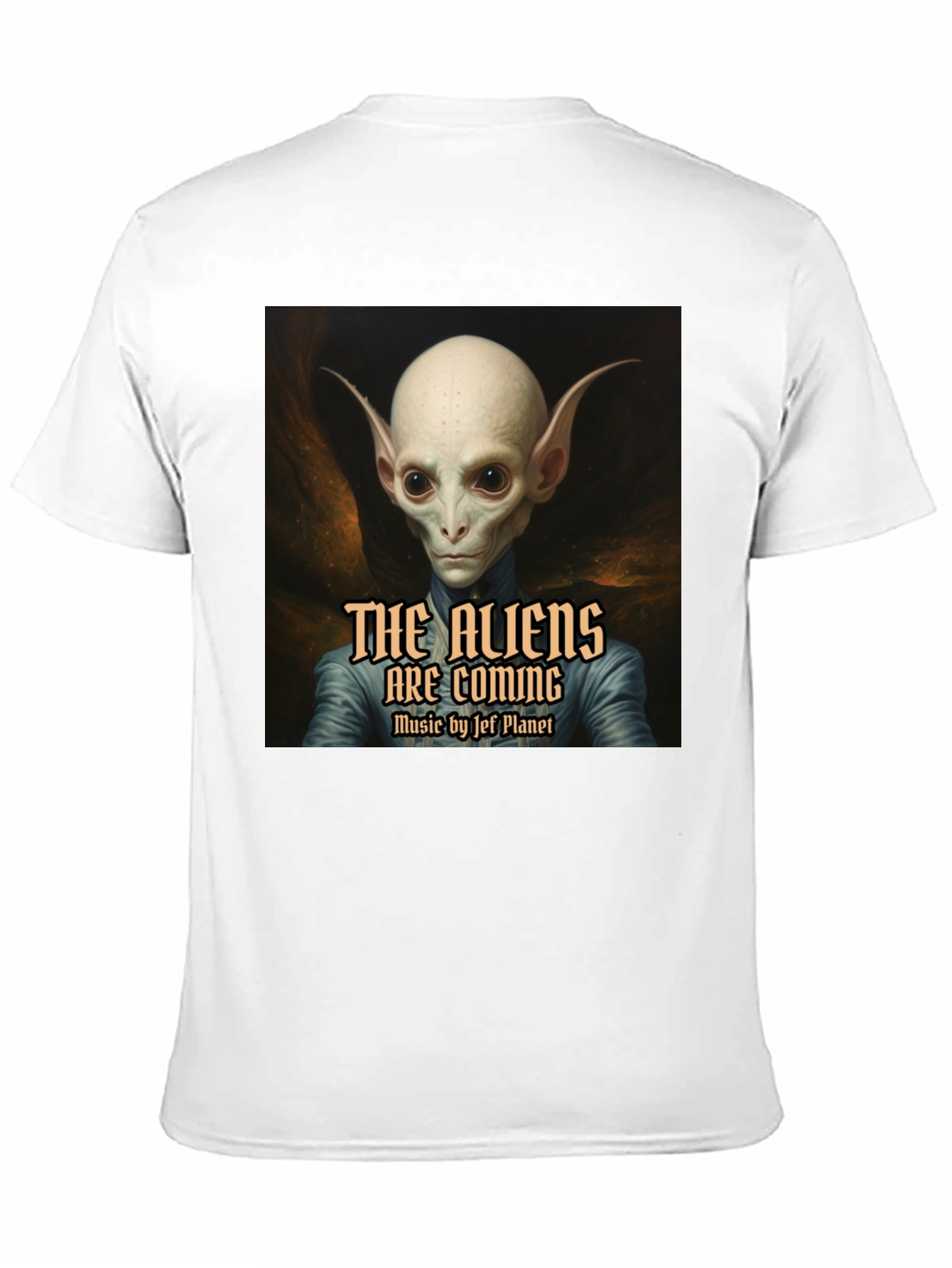 The Aliens are Coming Black Graphic T-Shirt