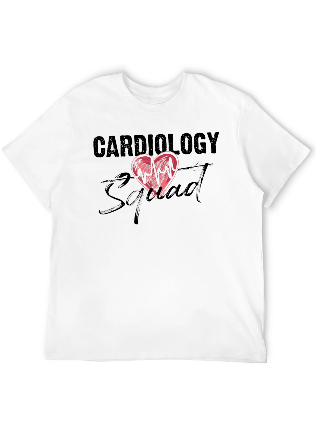 Cardiology Squad Graphic Tee - Heartbeat Design