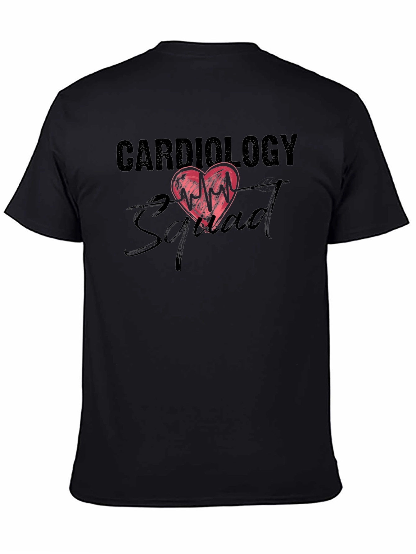 Cardiology Squad Graphic Tee - Heartbeat Design