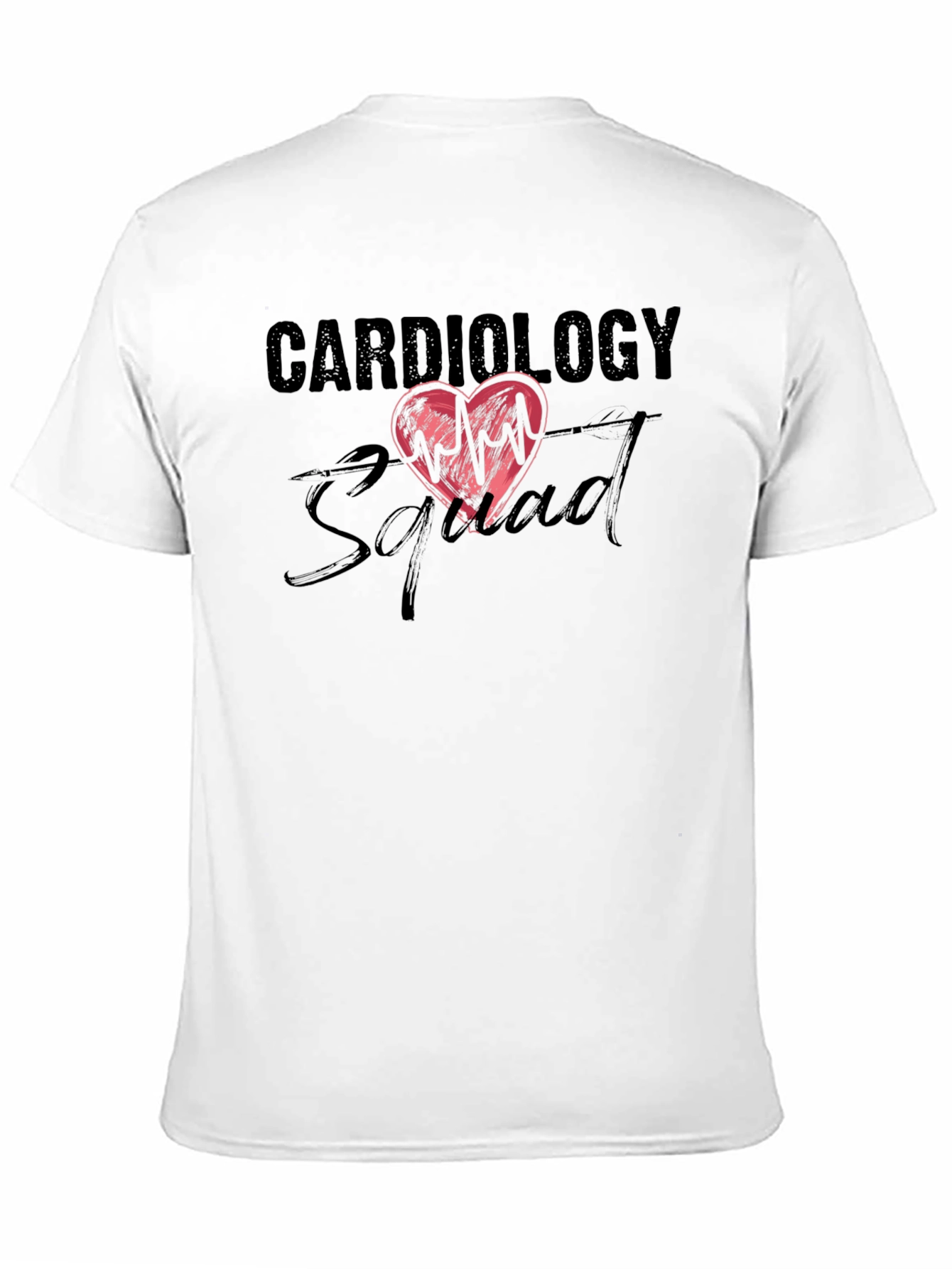 Cardiology Squad Graphic Tee - Heartbeat Design