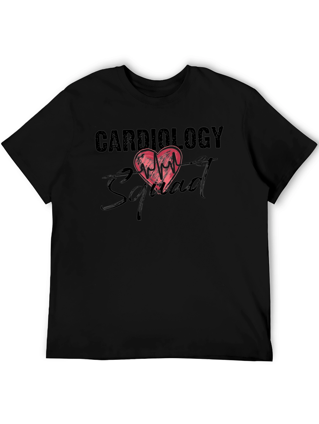 Cardiology Squad Graphic Tee - Heartbeat Design