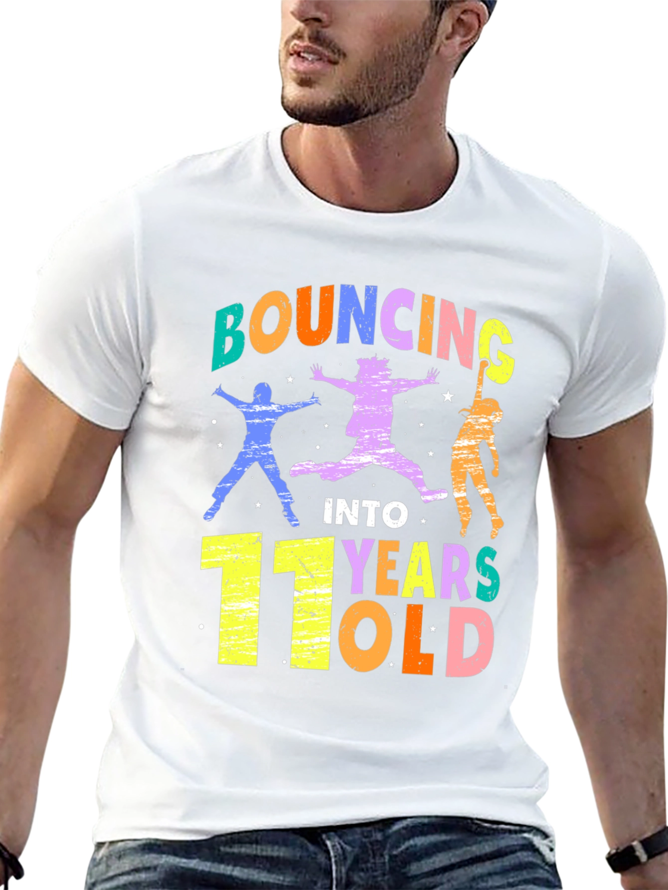 Bouncing Into 11 Years Old Birthday T-Shirt