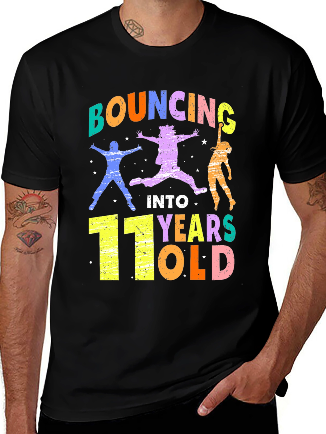 Bouncing Into 11 Years Old Birthday T-Shirt