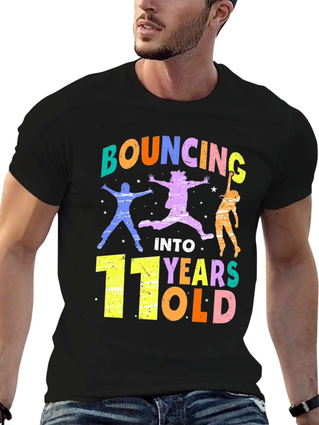 Bouncing Into 11 Years Old Birthday T-Shirt