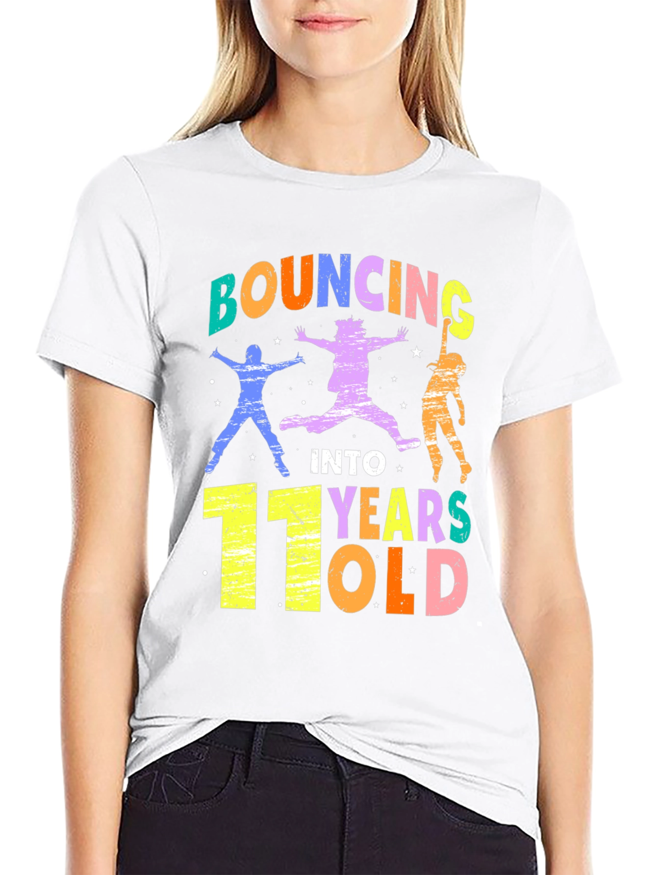 Bouncing Into 11 Years Old Birthday T-Shirt