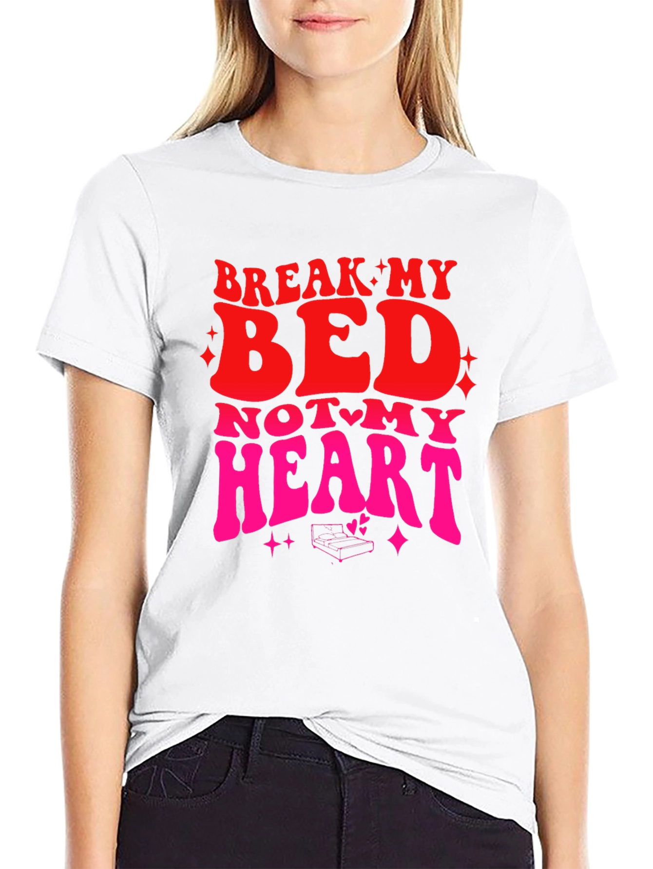 Break My Bed Not My Heart Graphic Tee