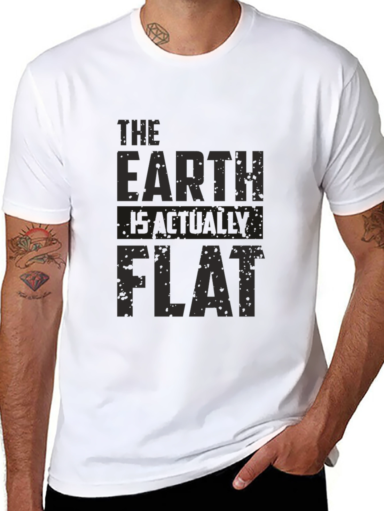 The Earth Is Actually Flat - Graphic Tee