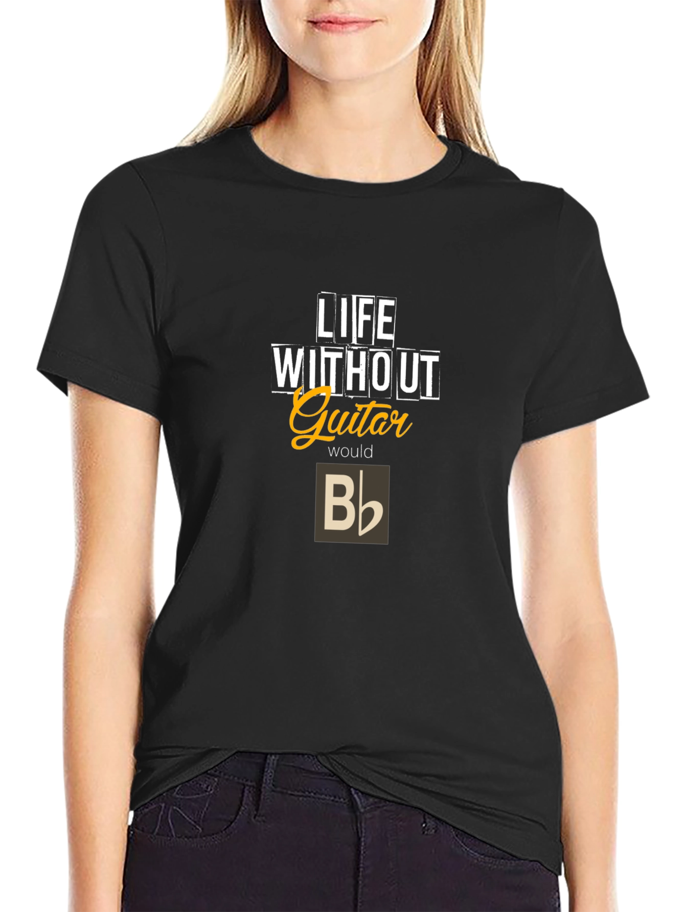 Life Without Guitar T-Shirt - Musician Apparel