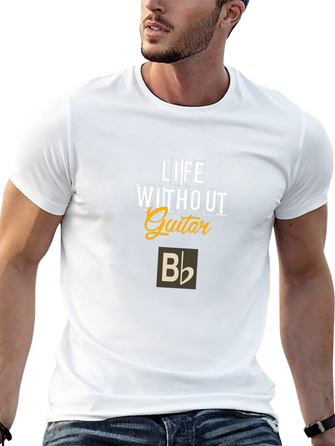 Life Without Guitar T-Shirt - Musician Apparel