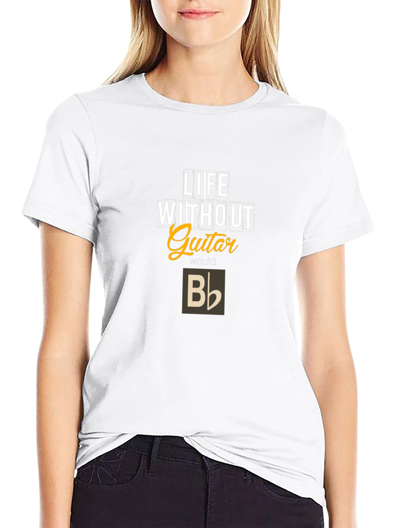 Life Without Guitar T-Shirt - Musician Apparel