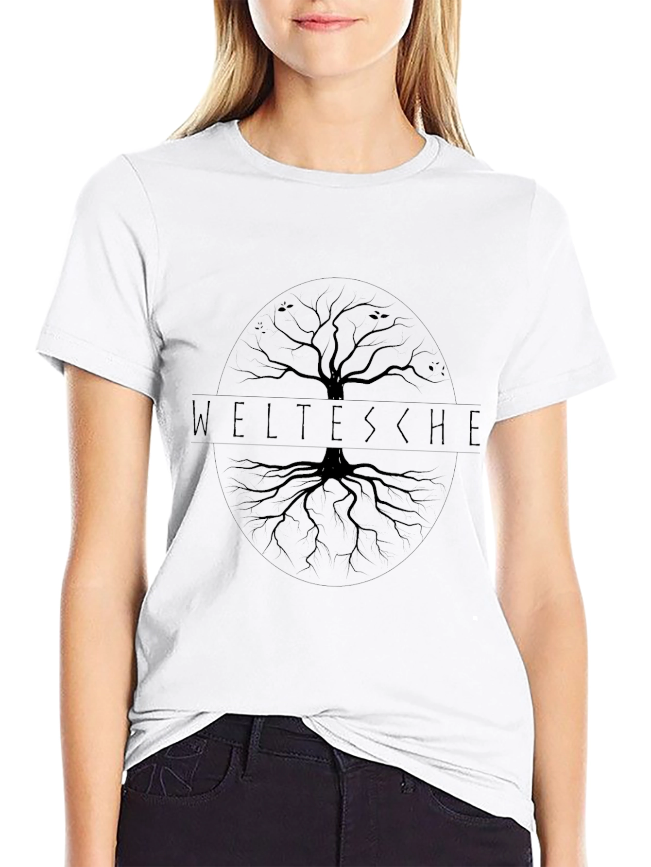 Weltesche Tree of Life Black T-Shirt