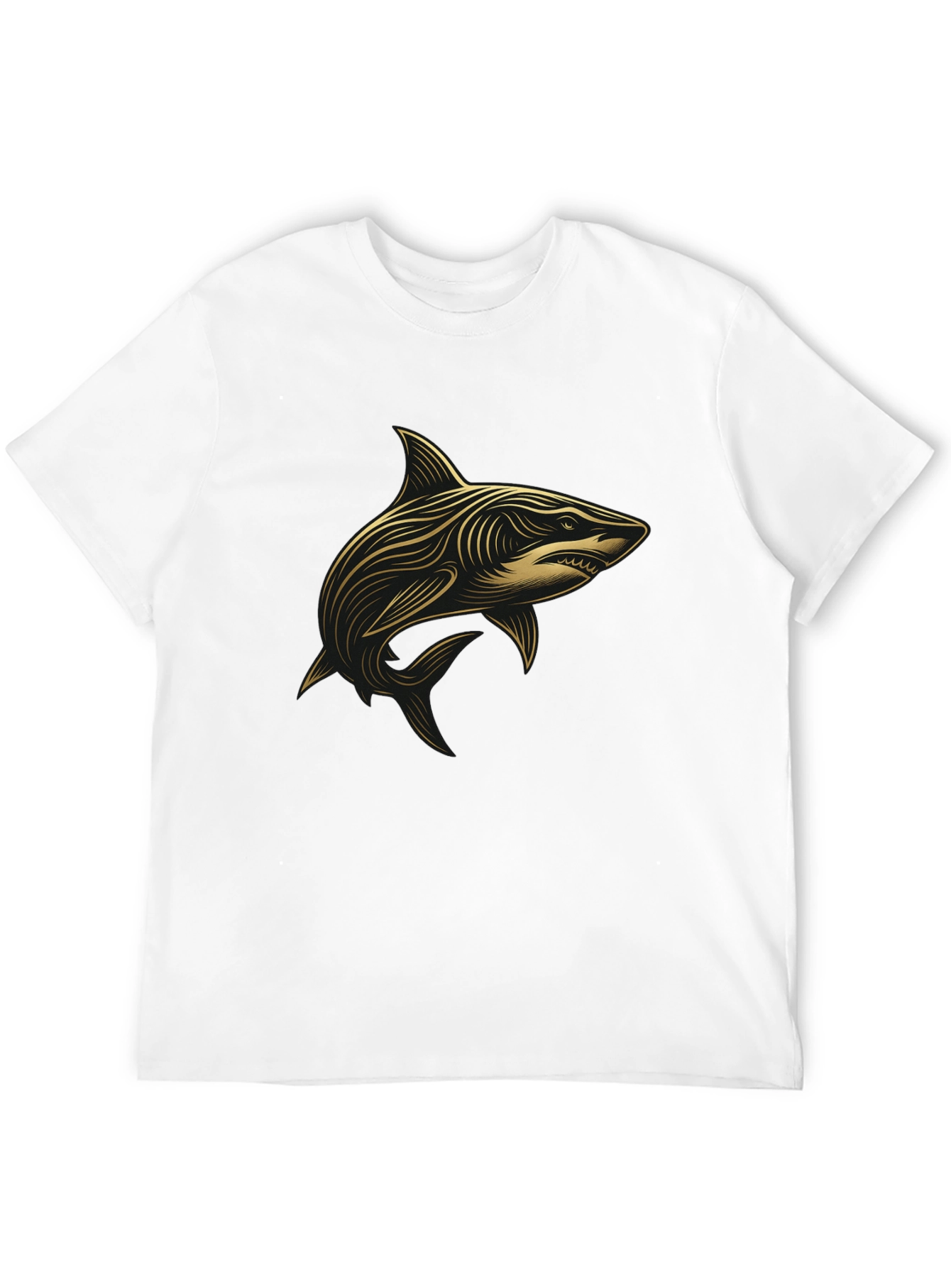 Shark Graphic Black T-Shirt - Stylish Design