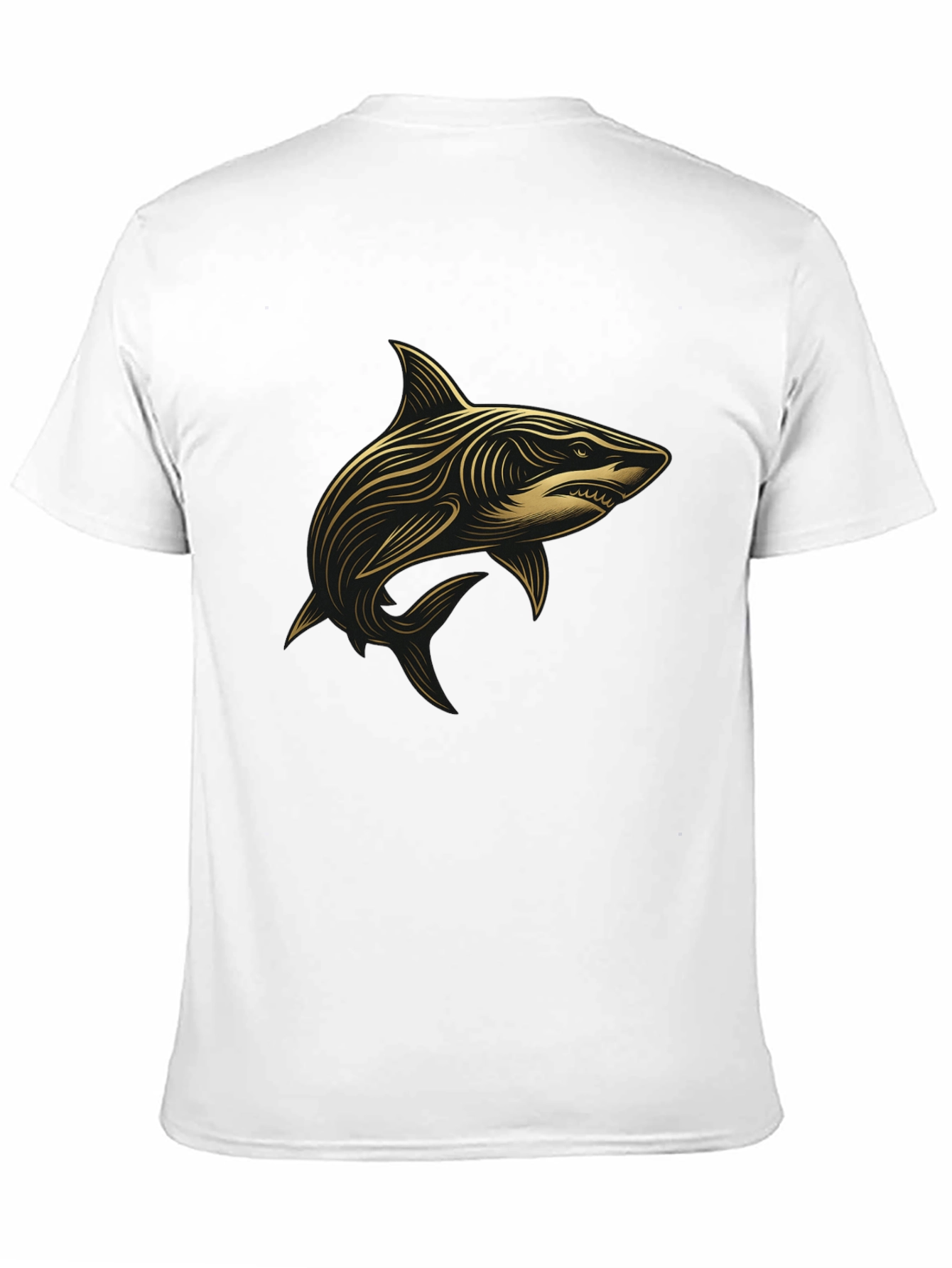 Shark Graphic Black T-Shirt - Stylish Design