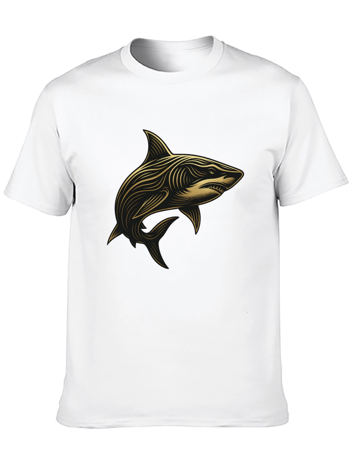 Shark Graphic Black T-Shirt - Stylish Design
