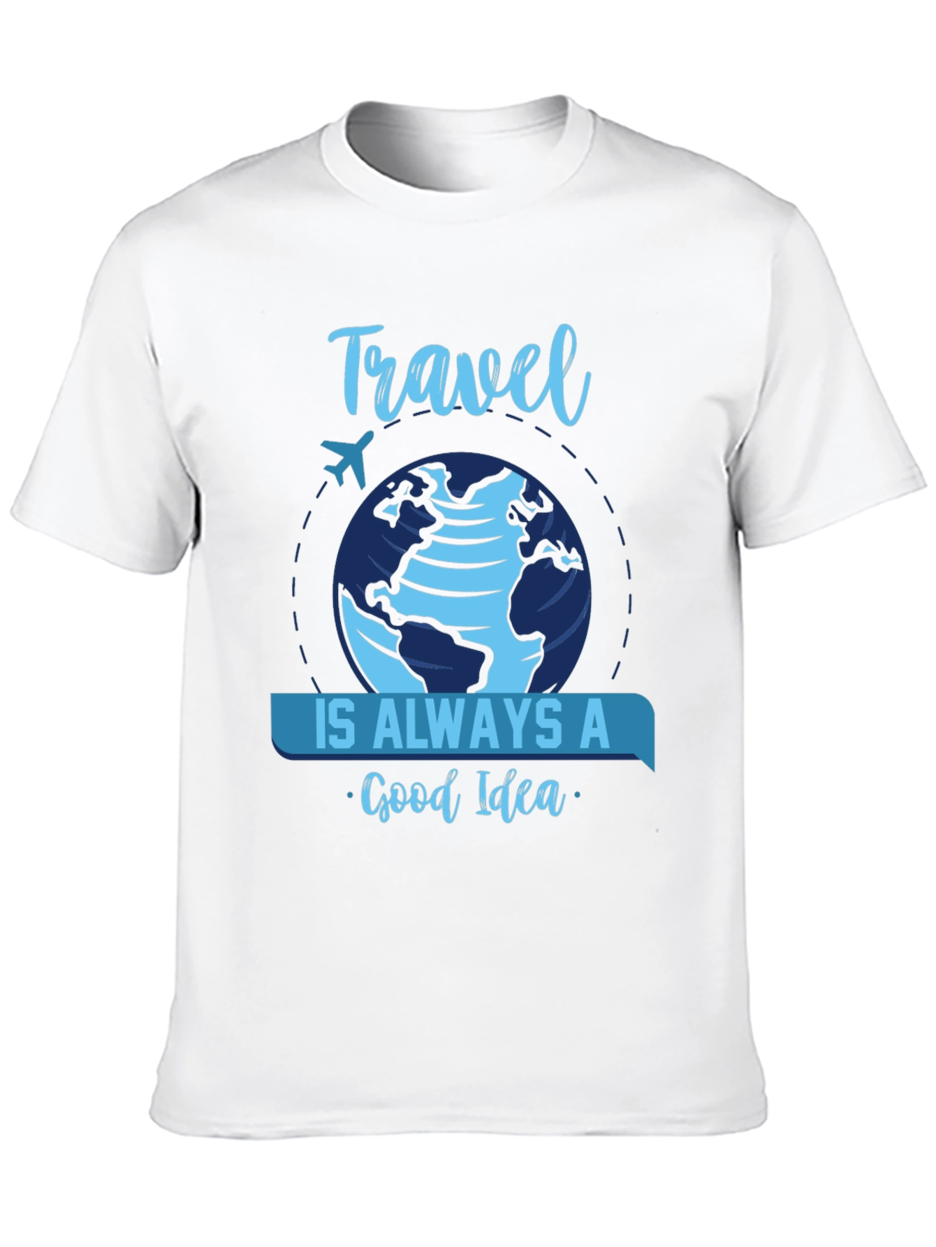 Travel is Always a Good Idea Black T-Shirt