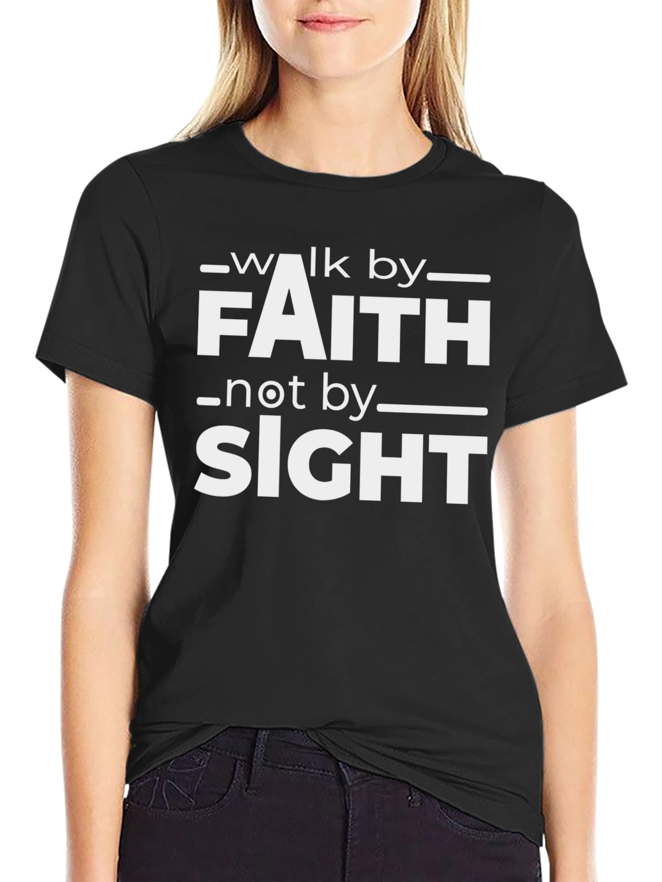 Faith T-Shirt: Walk By Faith Not By Sight