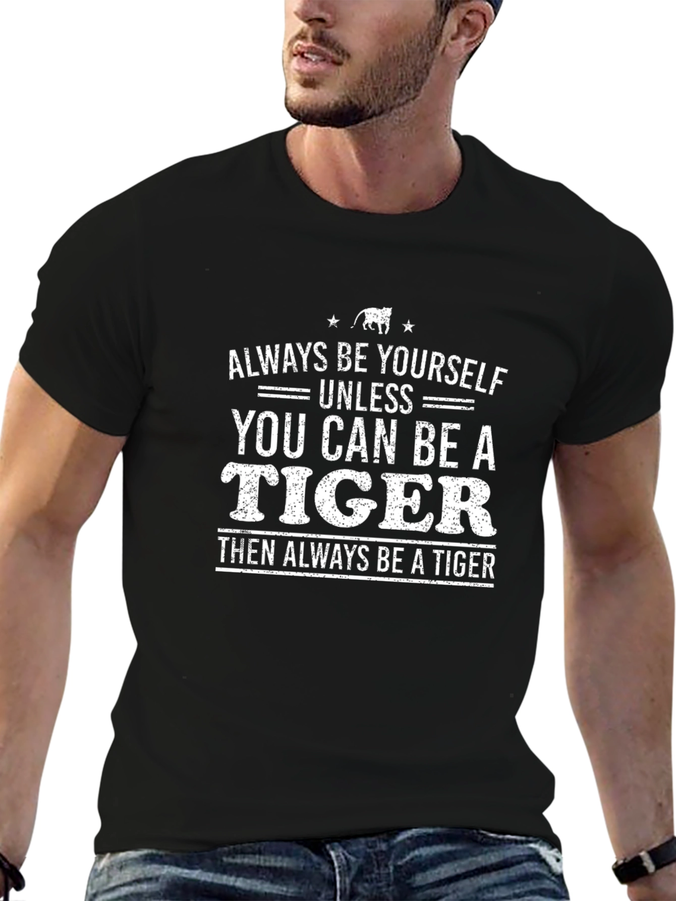 Always Be Yourself T-Shirt - Funny Tiger Graphic Tee