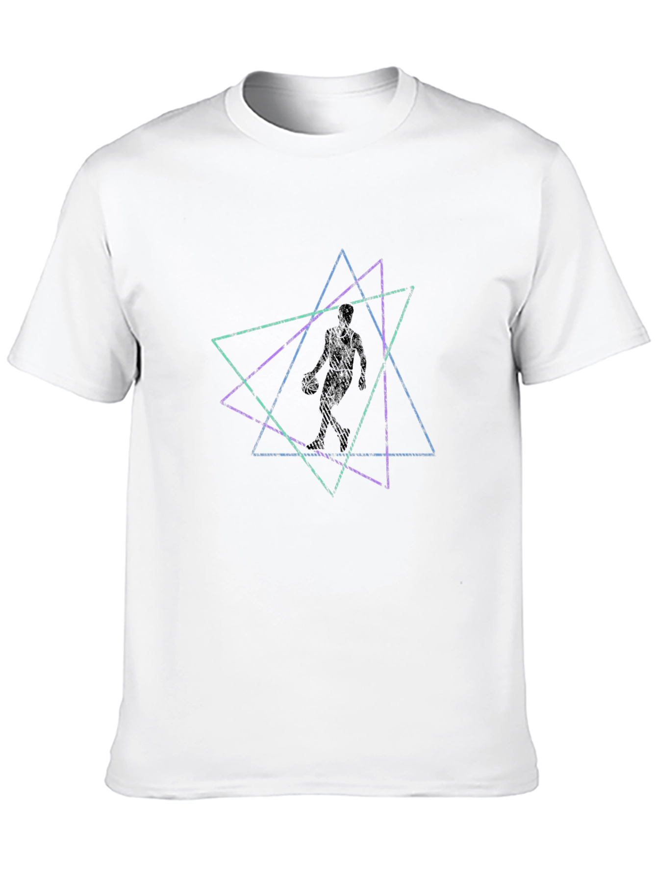 Geometric Figure Black T-Shirt