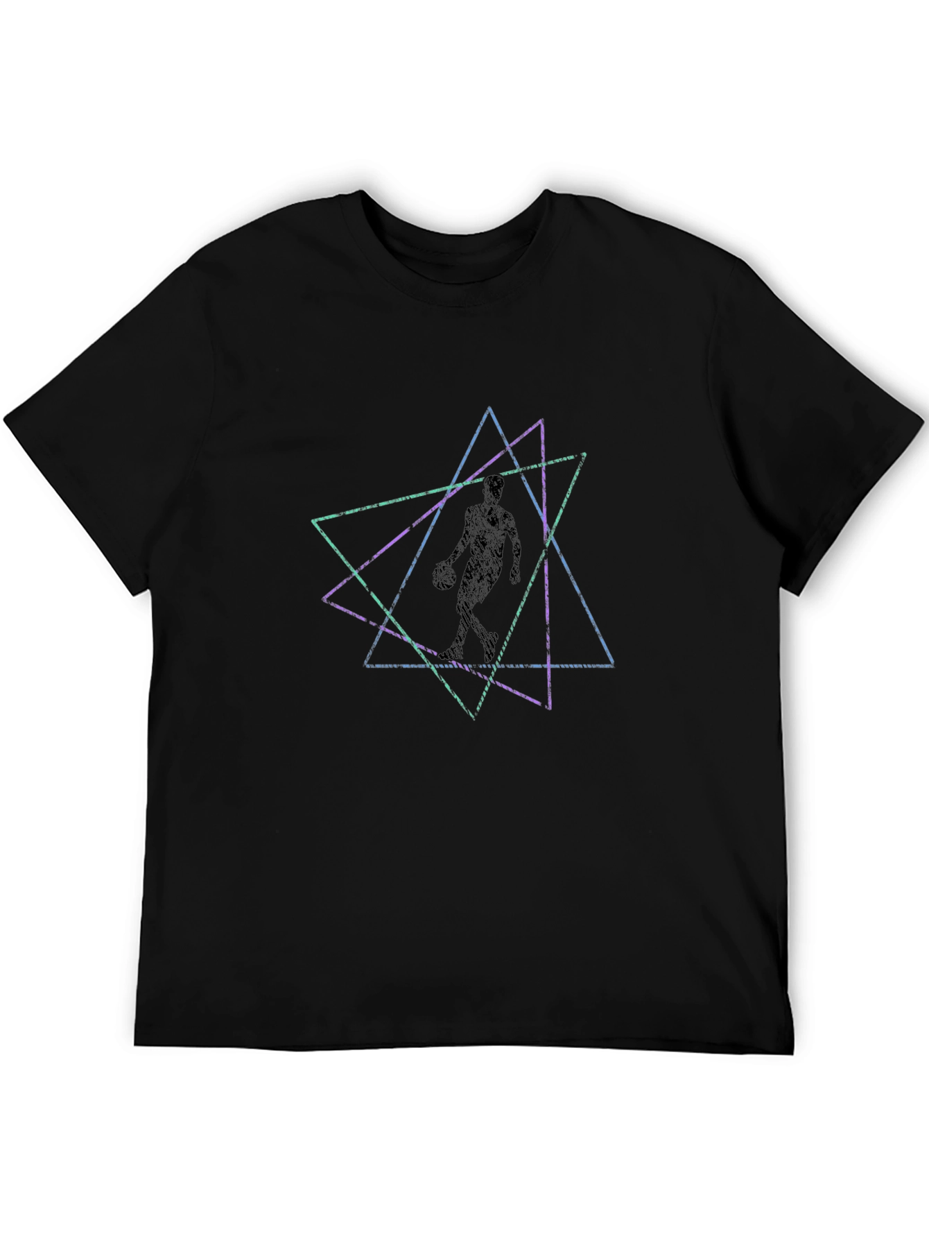 Geometric Figure Black T-Shirt
