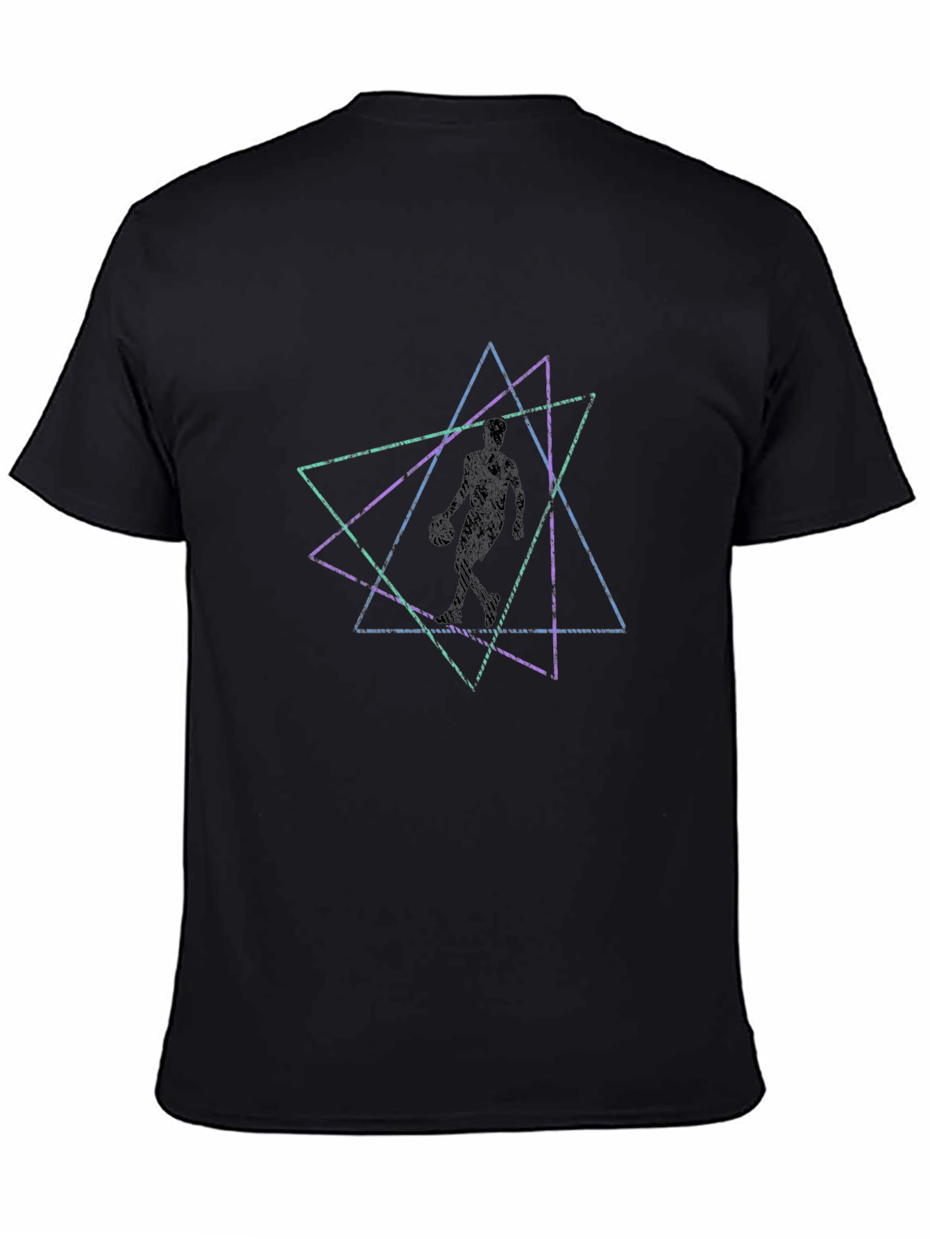 Geometric Figure Black T-Shirt