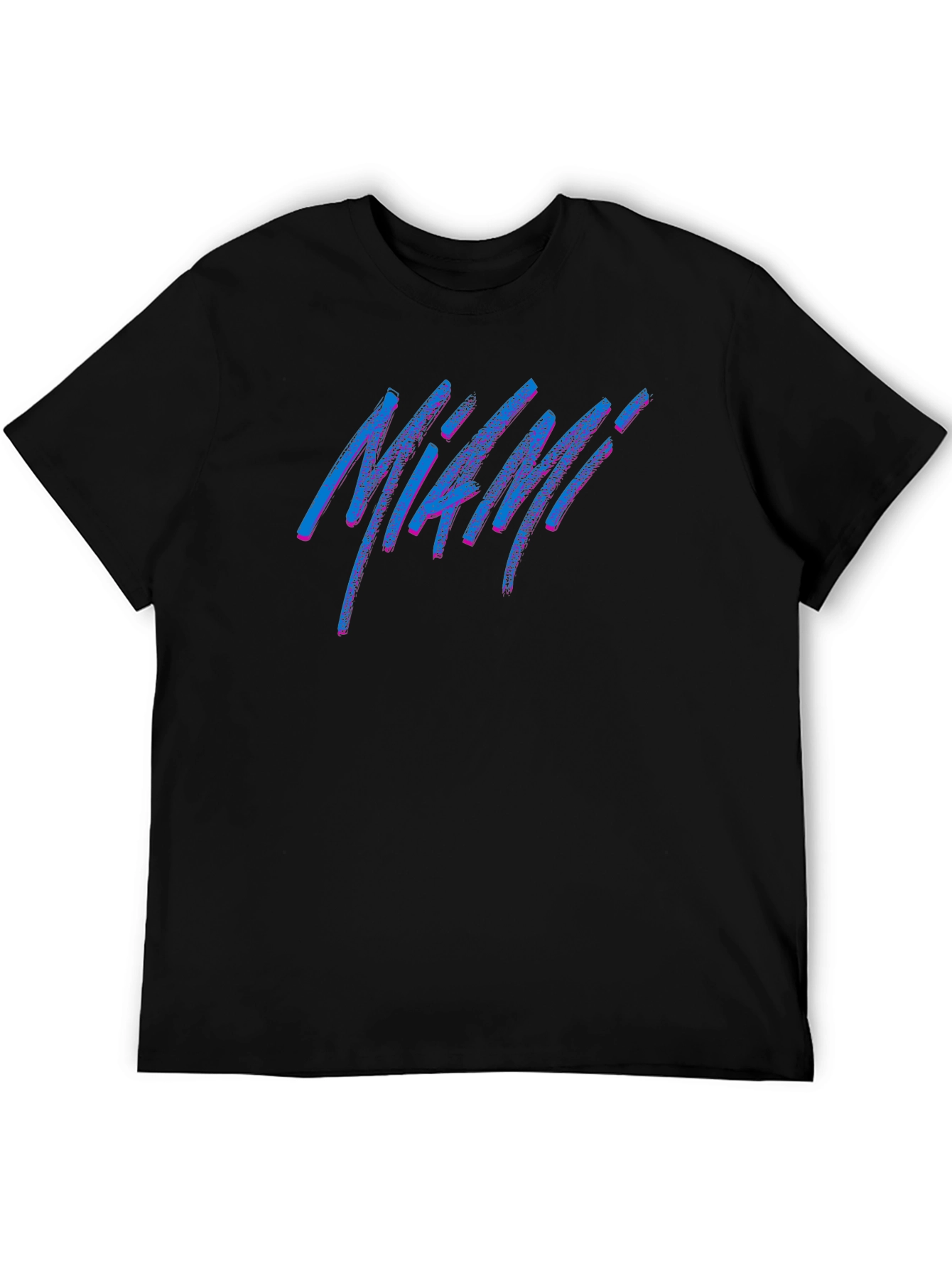 Miami Retro T-Shirt - Black