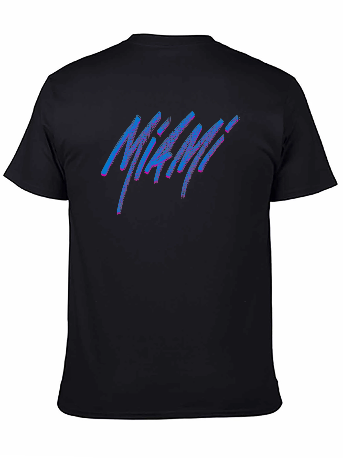 Miami Retro T-Shirt - Black