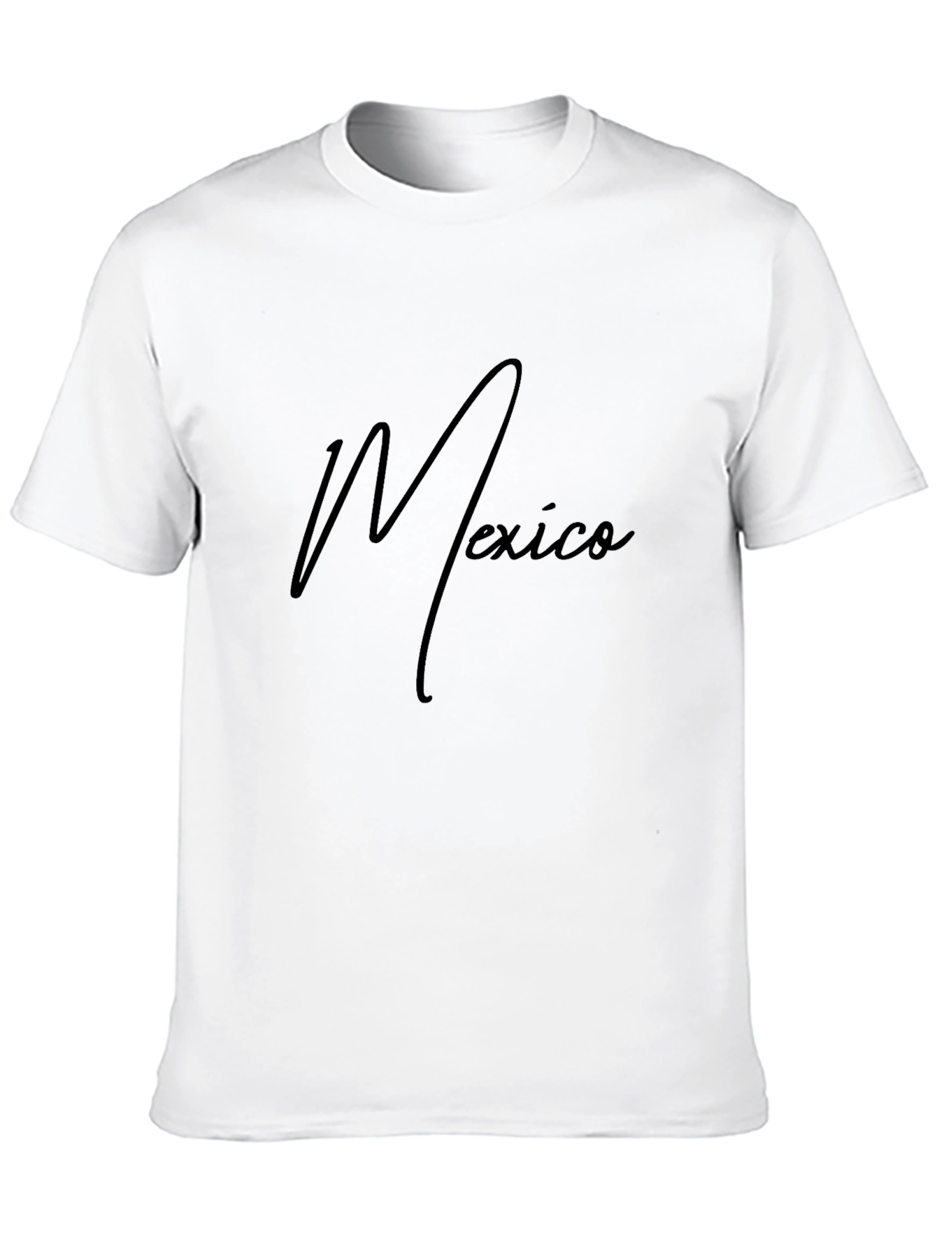 Mexico Script Graphic Tee - Stylish Black T-Shirt