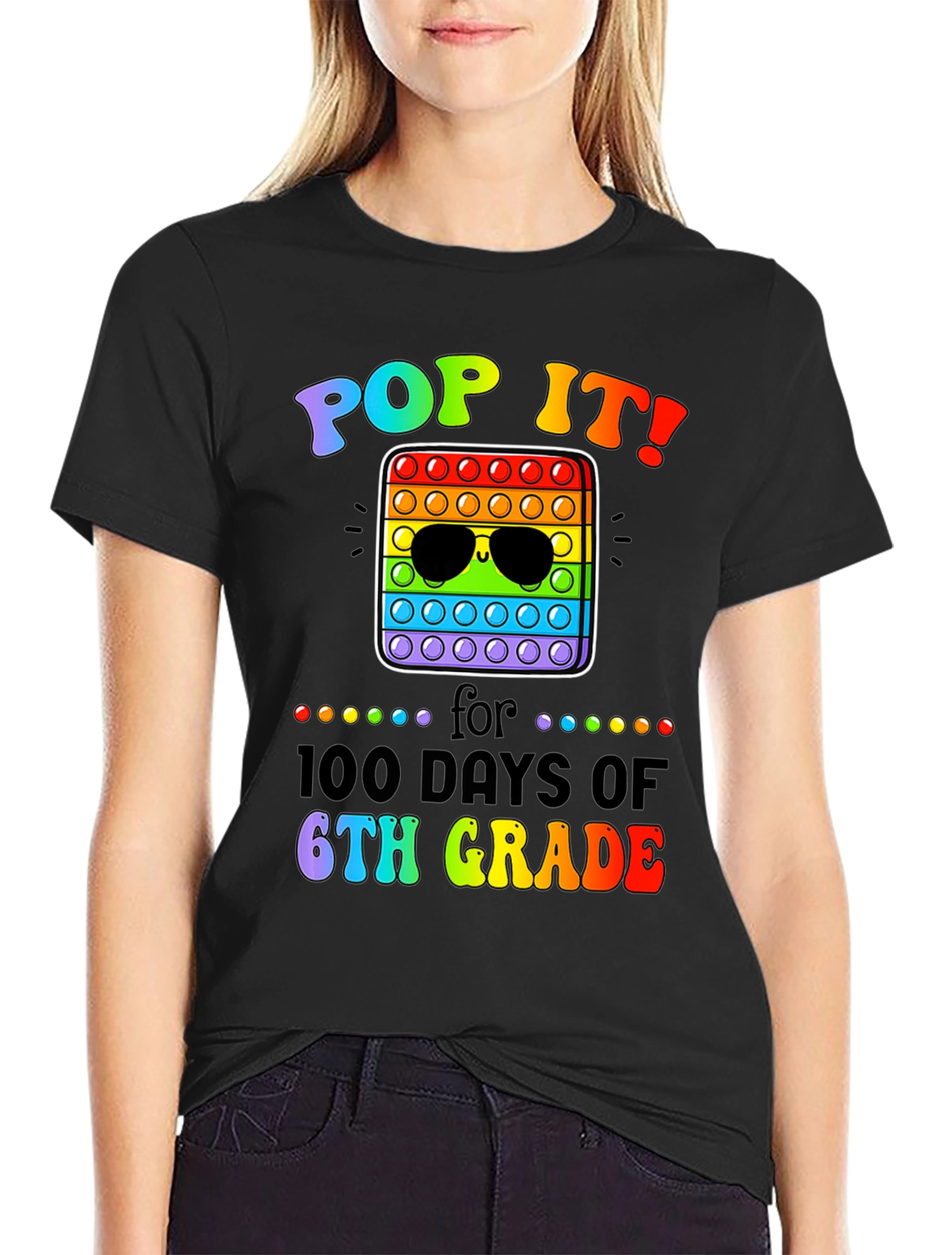 Pop It! 100 Days of 6th Grade T-Shirt
