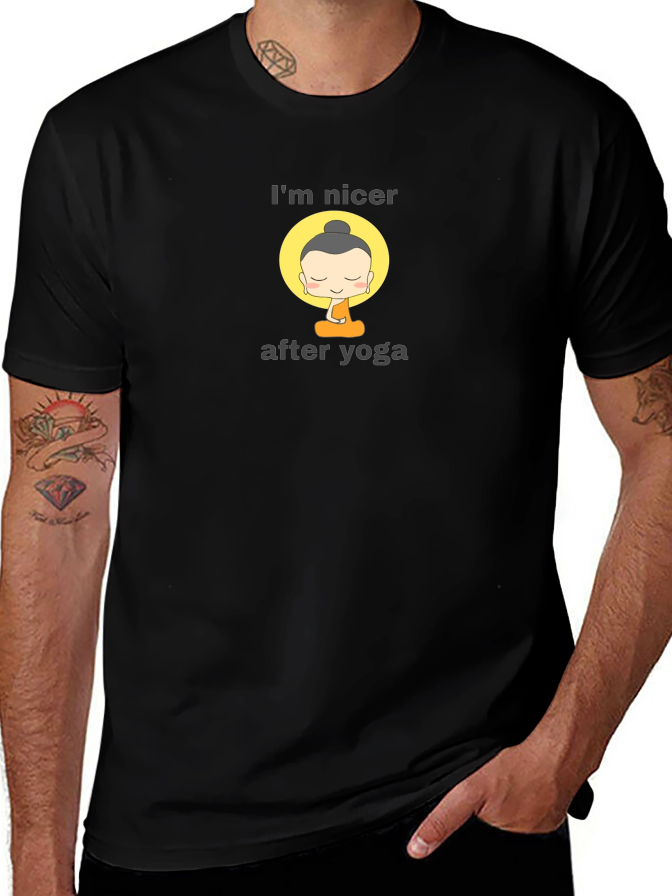 Im Nicer After Yoga Buddha Graphic Tee