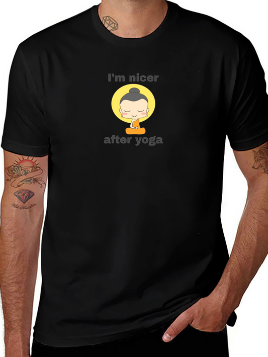 Im Nicer After Yoga Buddha Graphic Tee