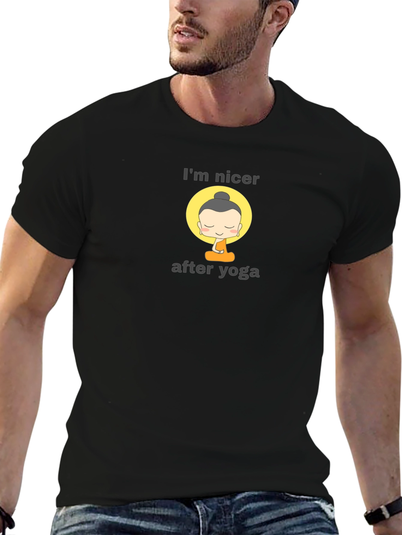 Im Nicer After Yoga Buddha Graphic Tee