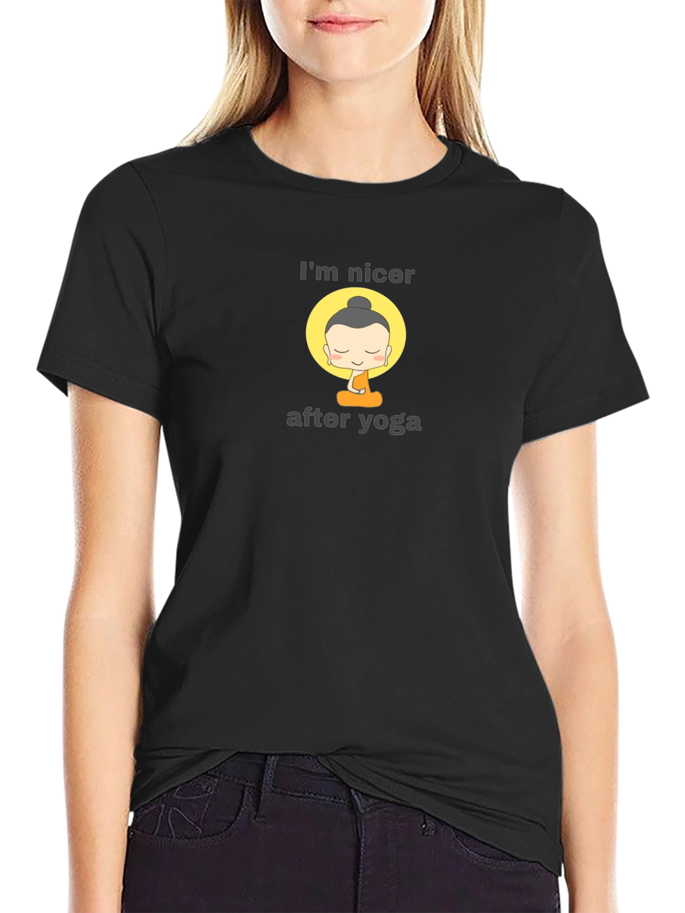 Im Nicer After Yoga Buddha Graphic Tee