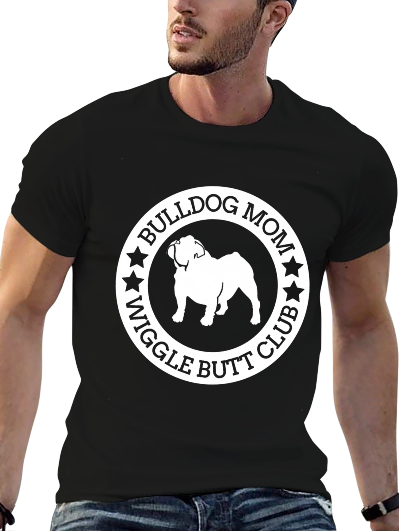 Bulldog Mom T-Shirt - Wiggle Butt Club