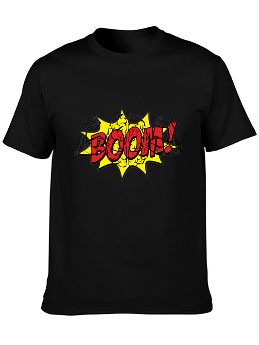 Boom! Graphic Print Black T-Shirt