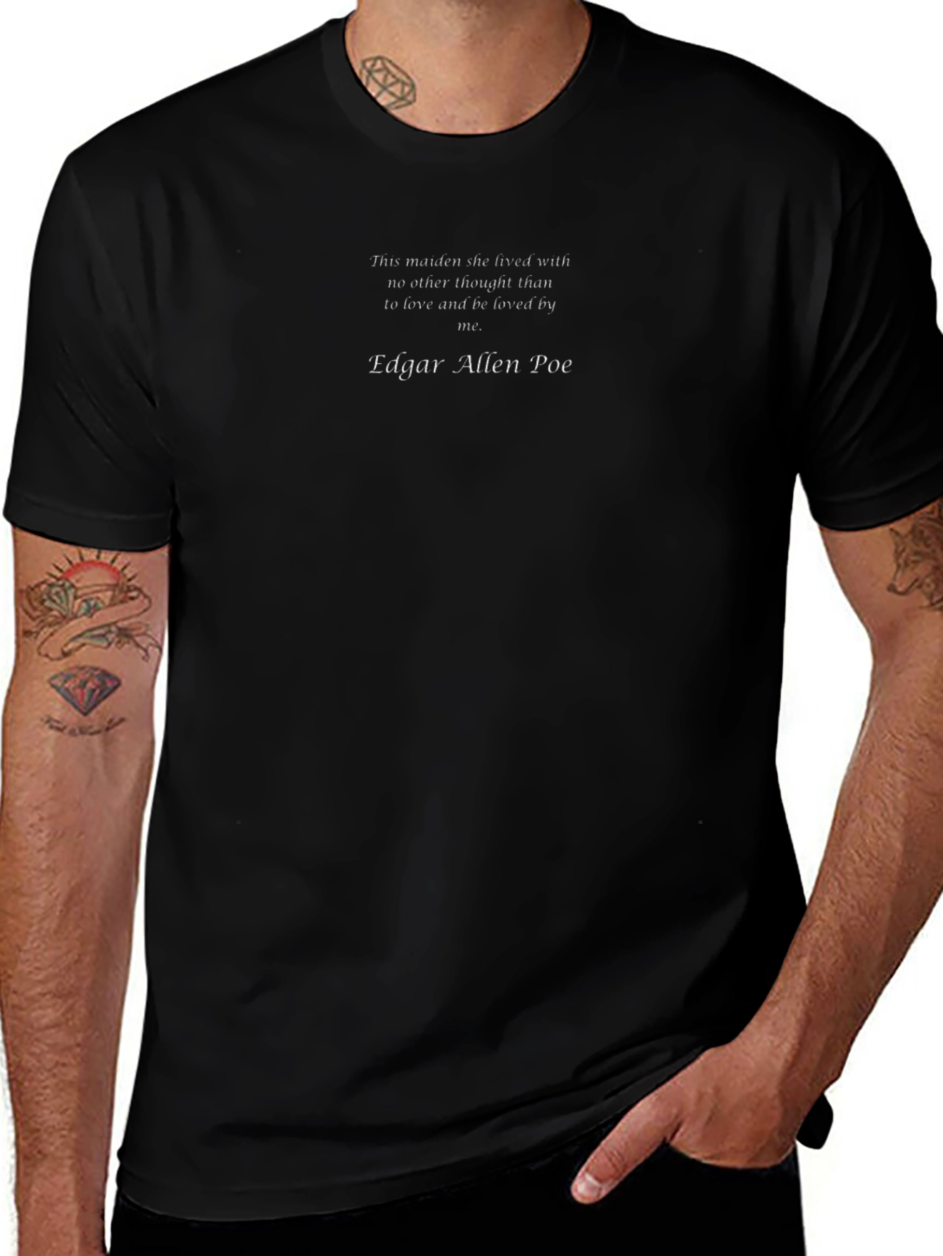 Edgar Allan Poe Literary Quote T-Shirt - Classic Style