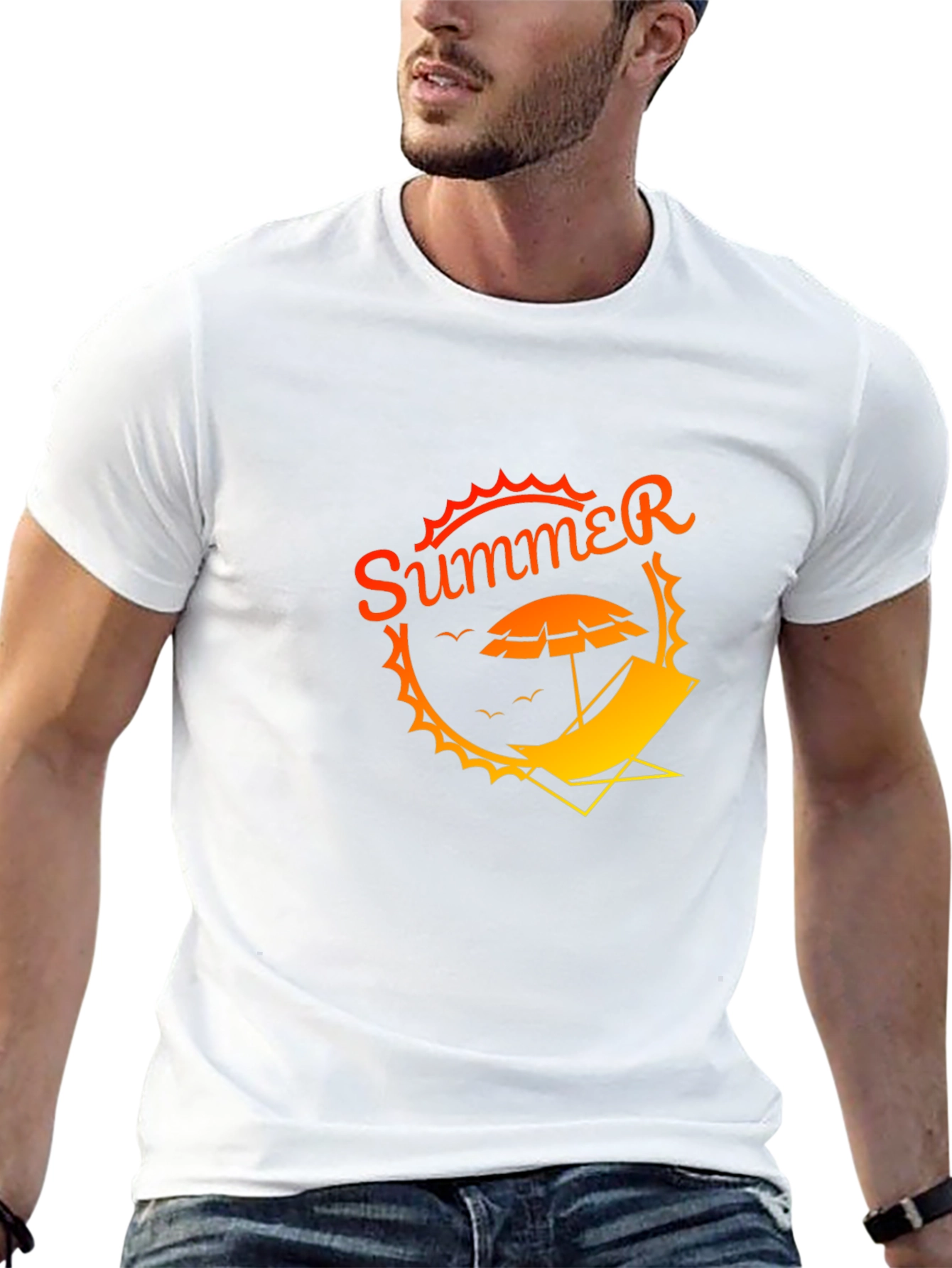 Summer Vibe Black T-Shirt
