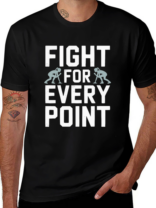Fight For Every Point T-Shirt - Curling Team Tee