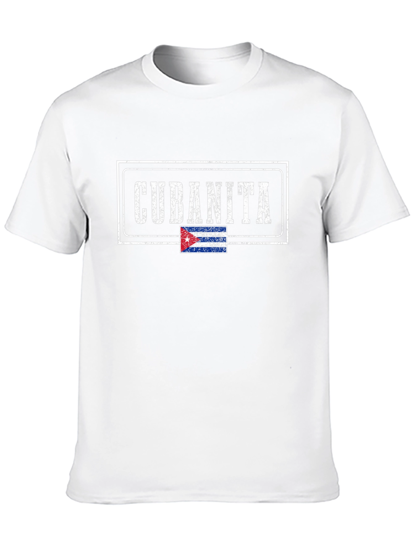 Cubanita T-Shirt Cuba Flag Distressed Design